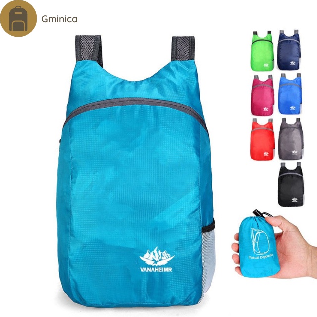 Balo Chống Thấm Nước Nhỏ Gọn Dùng Đi Du Lịch, Đi Học, Tập Thể Thao Mini Có Thể Xếp Gọn