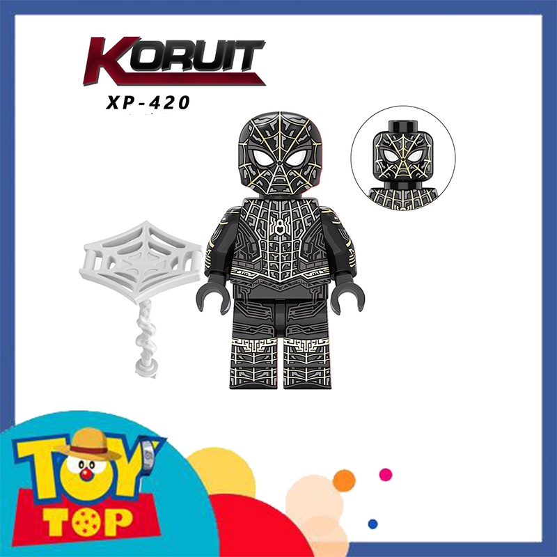 Lắp ráp ghép Spiderman người nhện Goblin Doctor Strange Mysterio trong phim No Way Home xếp hình KT1055