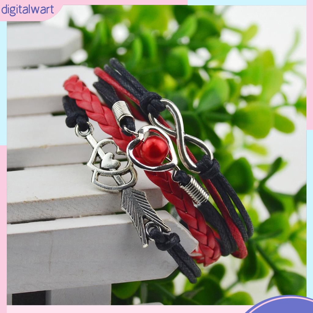Vòng tay giả da nhiều lớp phong cách vintage dành cho nữ