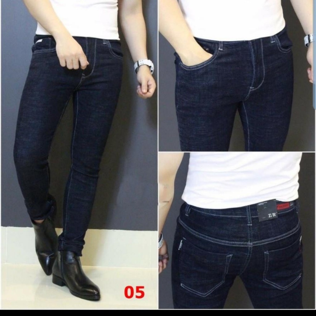 Quần Jean Nam Chất Bò Cao Cấp AD05TG Xanh Trơn Cao Cấp Trẻ Trung Cá Tính (44-70KG) | BigBuy360 - bigbuy360.vn