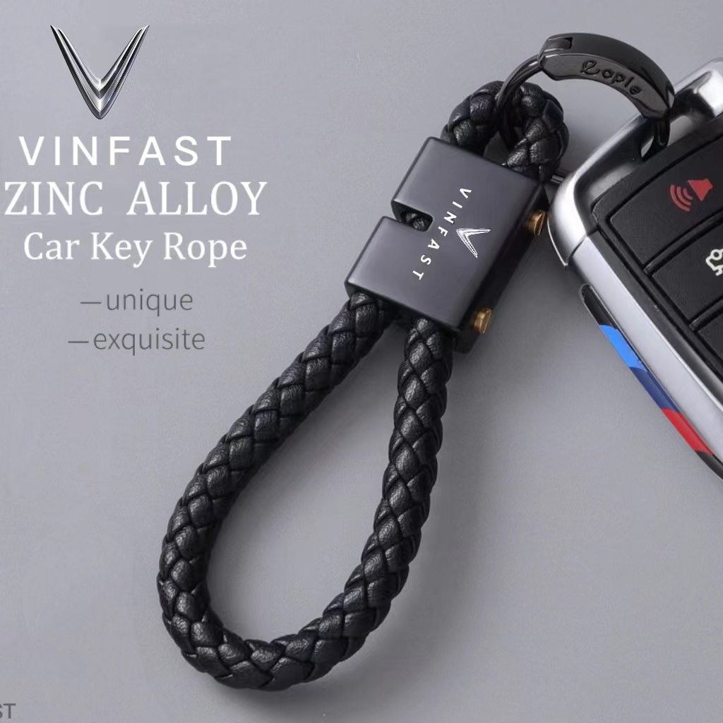 Móc Chìa Khóa Dây Bện Chống Thất Lạc Cho VinFast VF8 VF9 VF e34 VF5 VF7 LUX2.0 LUX a2.0 VF33