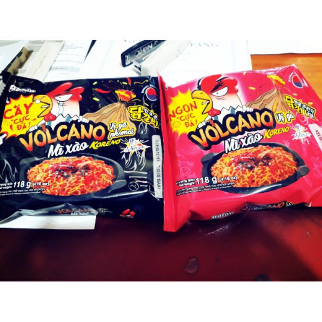 MÌ XÀO KORENO VOLCANO VỊ GÀ - GÀ PHOMAI GÓI 118G