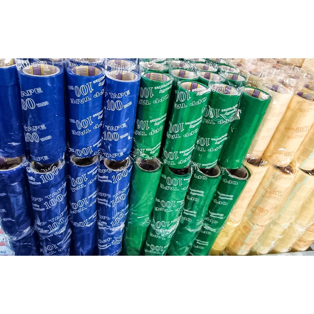 1 Cây Băng keo màu dán thùng, dán hộp, bản 4.8F, nặng 900gr/ cây  - CP Box