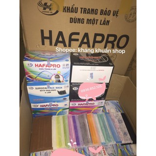 Khẩu trang y tế 4 lớp hằng ngày HAFAPRO bịch 10 cái