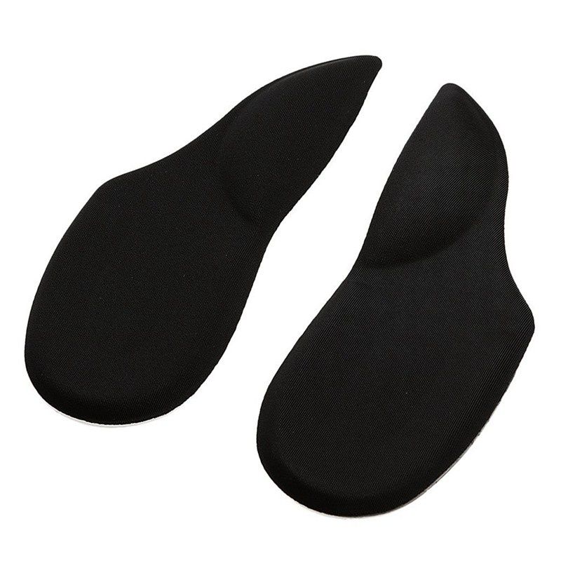 2 Pair Arch Support Flat Feet Cushion Pads Women High-Heel Shoes Insoles Inserts, Apricot & Black