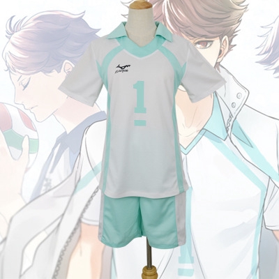 Bộ đồng phục áo thun tay ngắn và quần short cosplay nhân vật Aoba Johsai Oikawa Tooru trong Haikyuu chất lượng cao | BigBuy360 - bigbuy360.vn