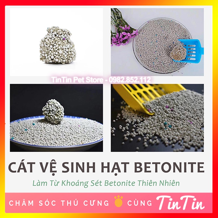 [Mã 155FMCGSALE giảm 7% - tối đa 100K đơn 500K] Cát Vệ Sinh Cho Mèo Petosan - Cát Mèo Betonite Túi 5l và 10l