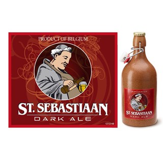 Bia chai sứ đen st. sebastiaan dark ale - lốc 6 chai x 500ml