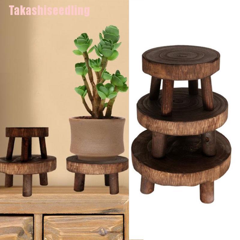 Giá đỡ chậu cây trang trí bằng gỗ chất lượng