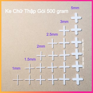 Gói 500g Ke Dấu Cộng Các Kích Thước Bằng Nhựa PP Zin 100%