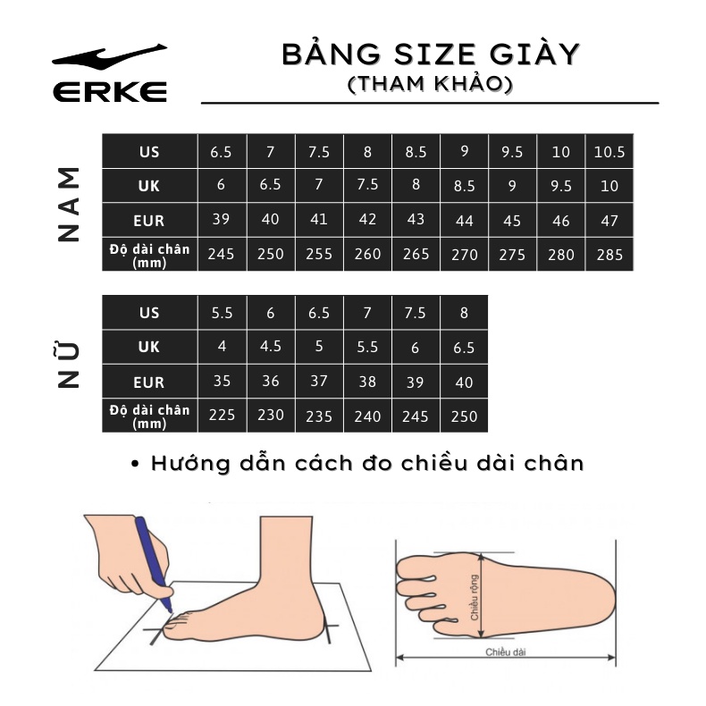 Giày thể thao nam ERKE V1121103544