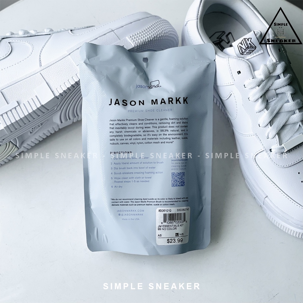 Bộ Vệ Sinh Giày Cao Cấp Jason Markk Hàng Chính Hãng Chai Tẩy Giày Làm Sạch Giày Jason Markk Premium Shoe Cleaner