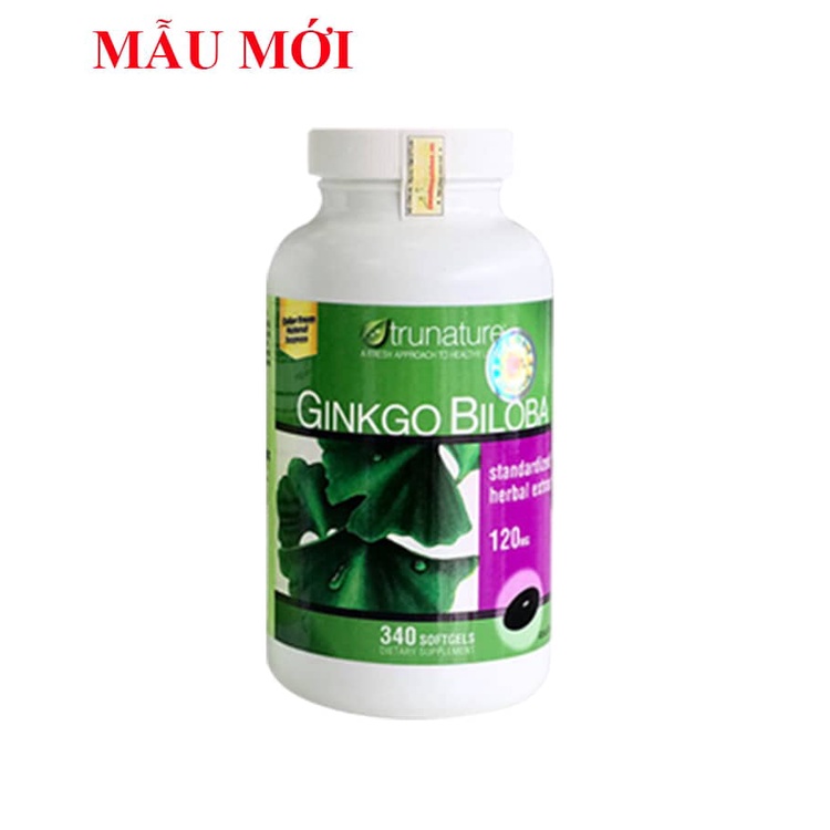 Viên Uống Bổ Não Ginkgo Biloba 120mg Của Mỹ 340 Viên - Tăng cường trí nhớ, cho não khỏe mạnh