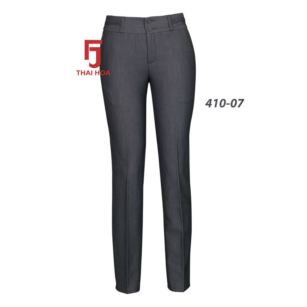 Quần Tây Thái Hòa màu xám xớ xước 410-07