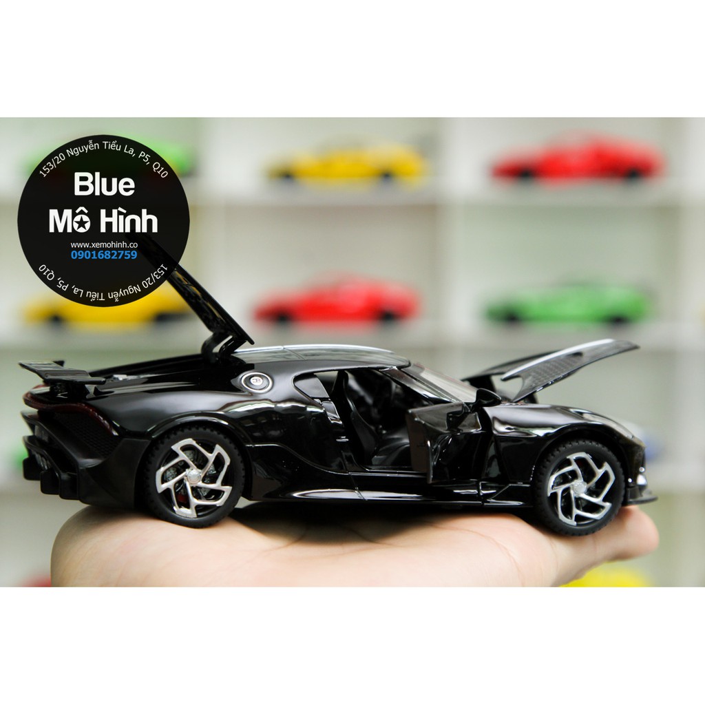 Xe mô hình Bugatti La Voiture Noire Carbon 1:32