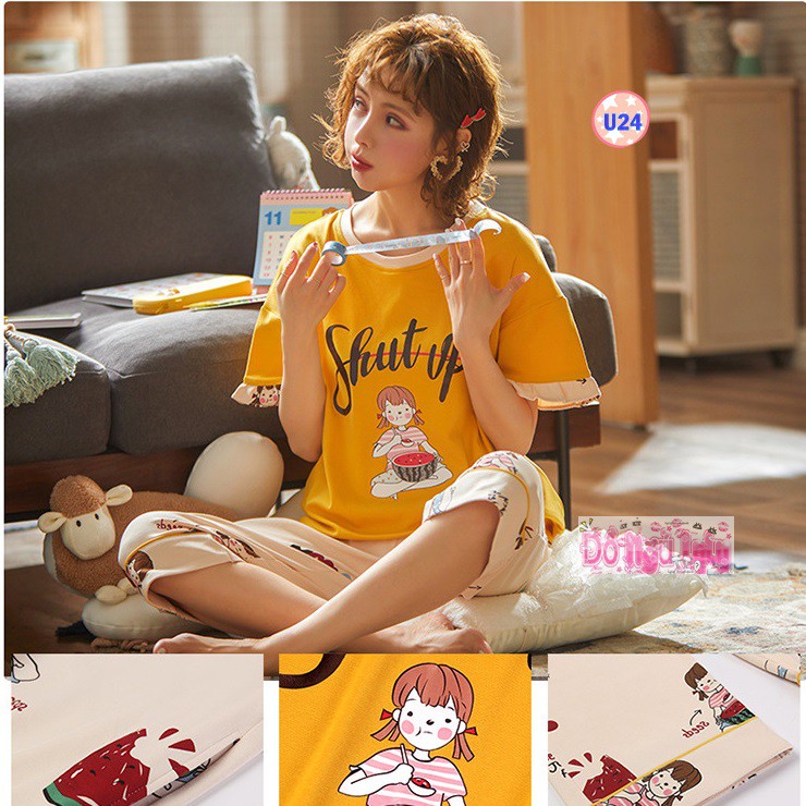 Bộ Ngủ đùi Thun cotton u7 | BigBuy360 - bigbuy360.vn