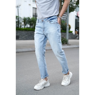 Quần jean nam rách nhẹ H90 cao cấp chất co giãn cực mềm trẻ trung J073
