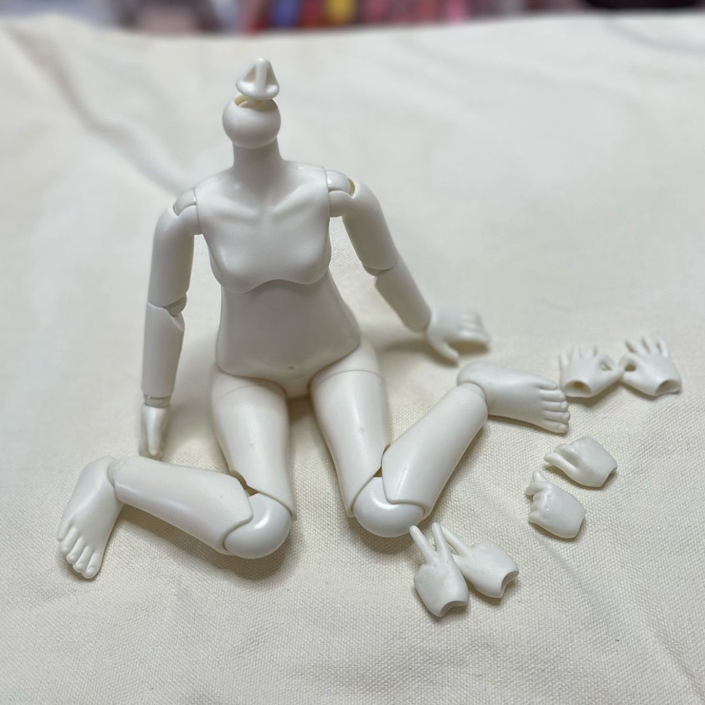 Búp Bê bjd 3D Mắt Thật 6 Cánh 30cm Có Thể Thay Đổi Màu Sắc