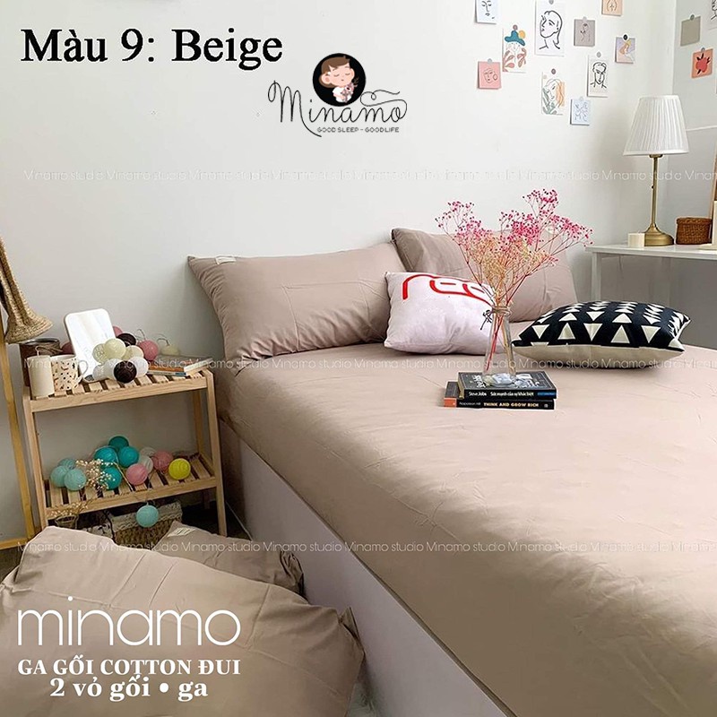 Bộ vỏ ga gối Cotton Đũi Minamo đủ kích thước, siêu mềm mịn, an toàn cho da - A02 | BigBuy360 - bigbuy360.vn