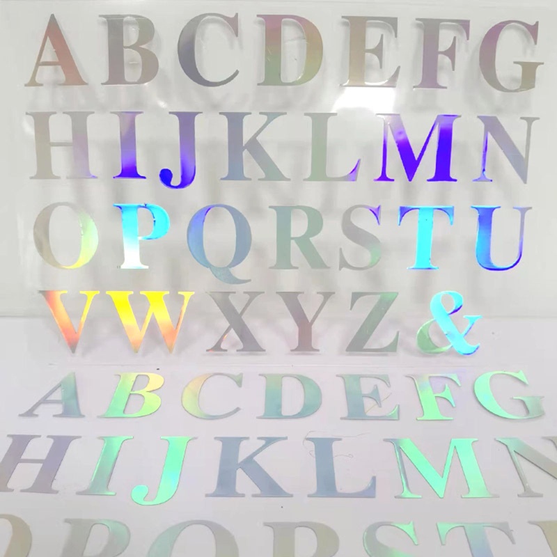 Bộ 10 Miếng Dán Trang Trí Sổ Tay In Chữ Cái Nhỏ Nhắn Xinh Xắn