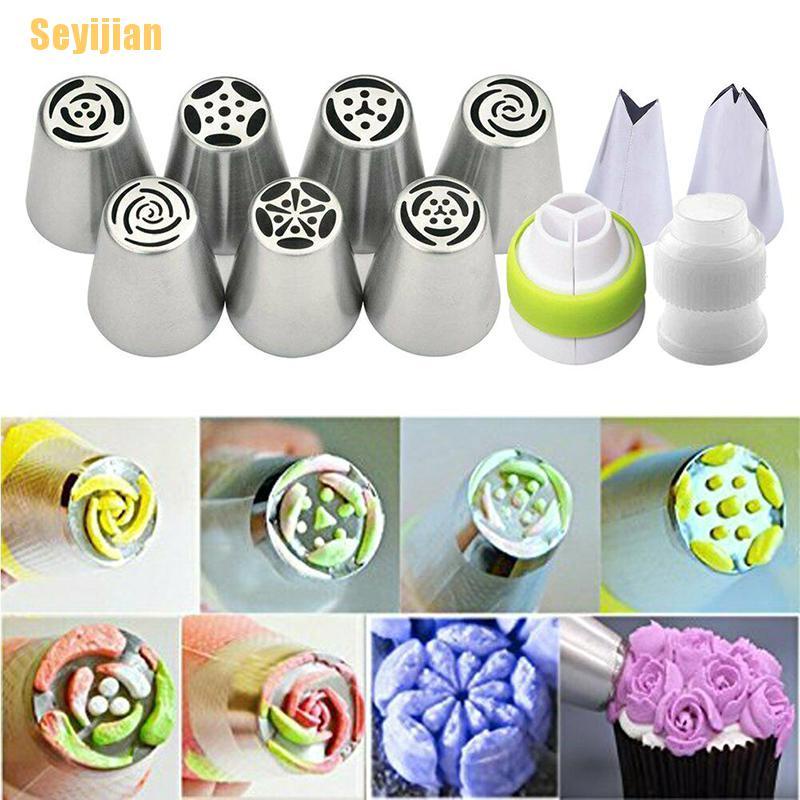 Set 7 đuôi bắt bông kem trang trí bánh tiện dụng