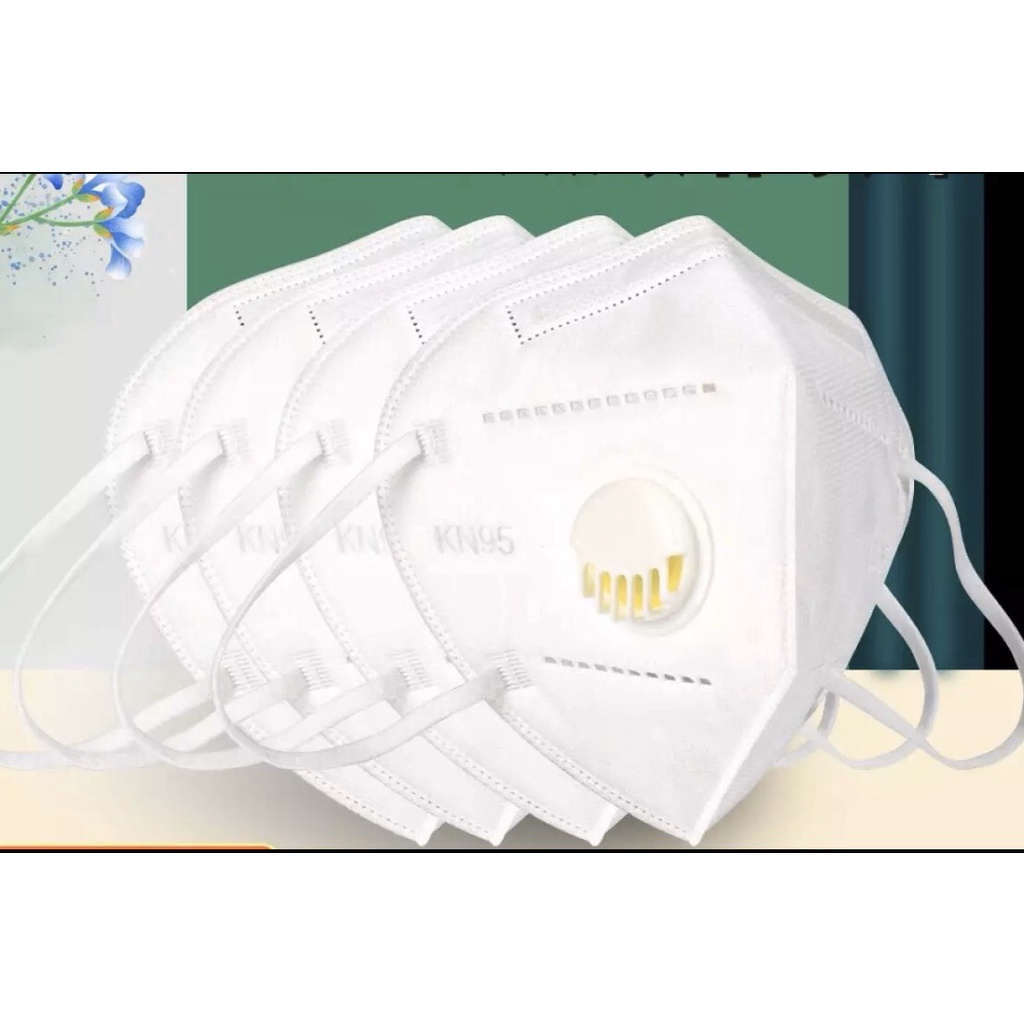 SET 20 Khẩu trang KN95 CÓ VAN THỞ thoáng khí chống vi khuẩn bụi mịn hiểu quả
