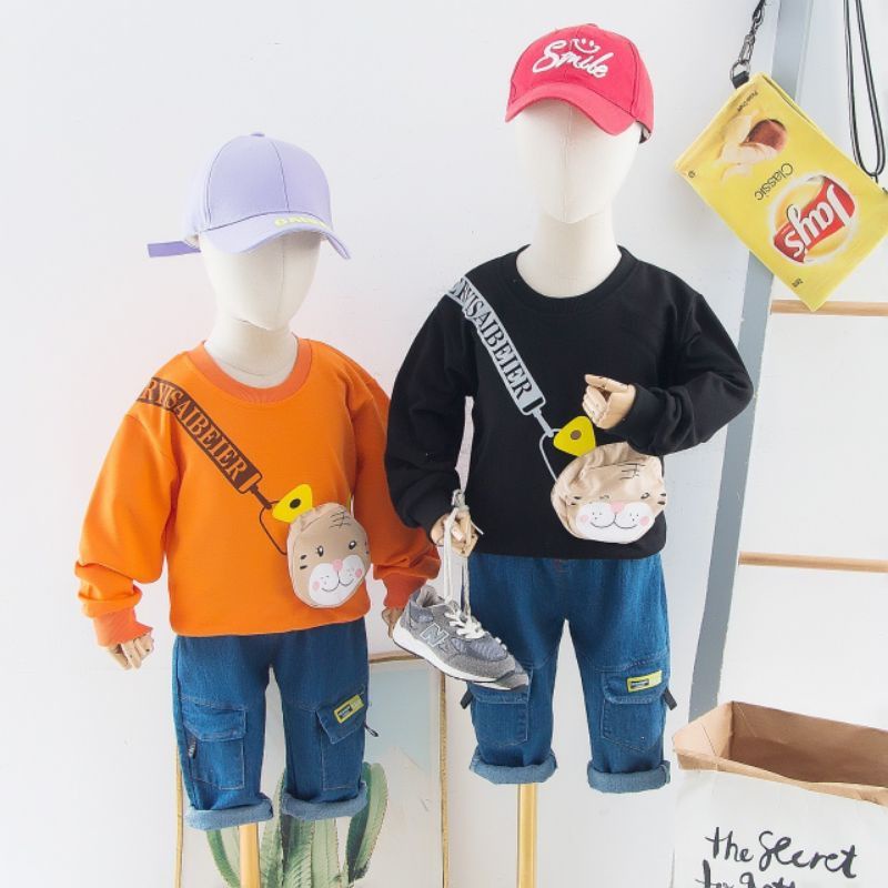 Bộ Quần Áo sweater Dày Thời Trang Cho Bé Trai