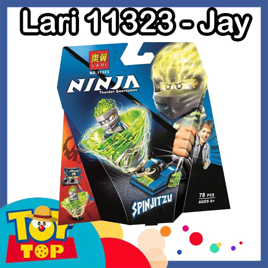 [Một con] Non - lego Ninjago Lắp ráp con quay lốc xoáy Slam của Lloyd , Jay , Zane xếp hình LARI 11322 / 11323 / 11324