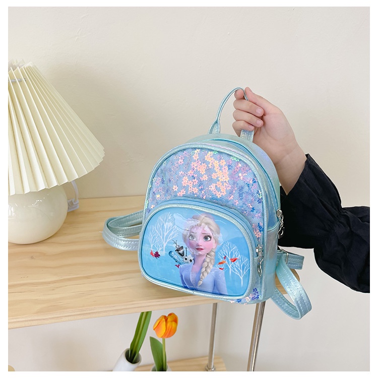 Balo nhỏ xinh xắn họa tiết Nữ hoàng Elsa cho bé gái 2-4 tuổi