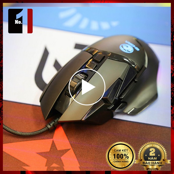 Chuột Gaming Máy Tính Chính Hãng E-DRA EM6502 Led Rgb Chuột Vi Tính Laptop Pc Chơi Game Có Dây
