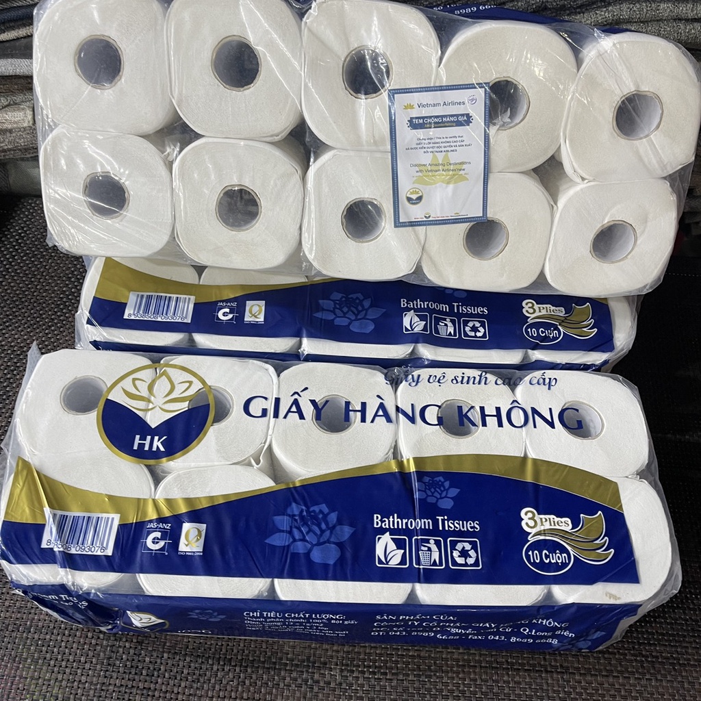 Bịch 10 Cuộn Giấy Hàng Không Siêu Đẹp Loại 1