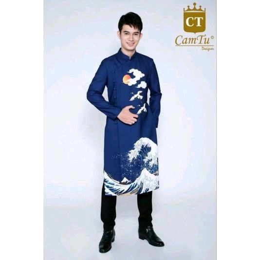 🥰 Áo dài nam đẹp sang chảnh hàng thiết kế cao cấp. áo  dài cách tân nam giá rẻ ảnh thật 100%