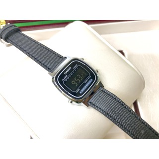 Đồng hồ casio nữ la670wl-1b máy pin dây vải