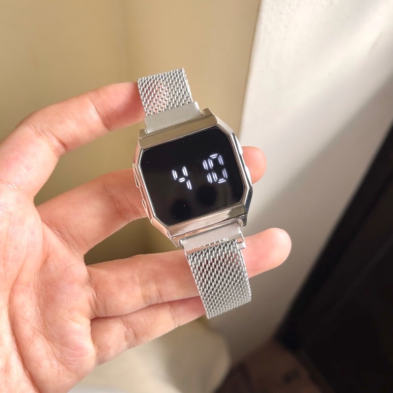 Đồng hồ nữ nam điện tử đeo tay dây kim loại thông minh MARSANO DH07