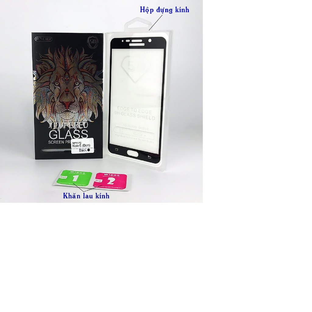 Kính cường lực 9D cho điện thoại Samsung Galaxy Note 5 Full màn hình cao cấp