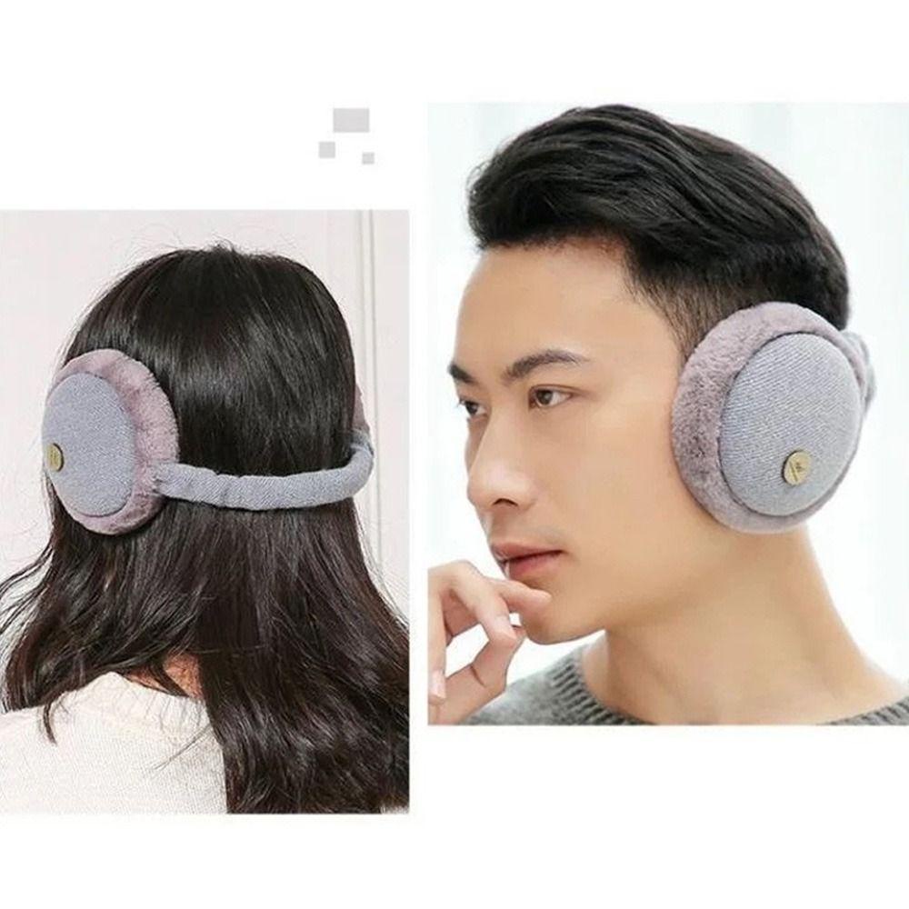 Đệm Bọc Tai Nghe Chụp Tai Phủ Lông Xù Êm Ái Thoải Mái Cho Nam Nữ Mùa Đông