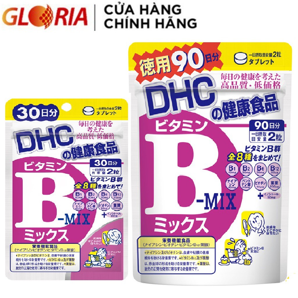 Viên Uống Vitamin B Tổng Hợp DHC Vitamin B Mix 30 Ngày Và 90 Ngày