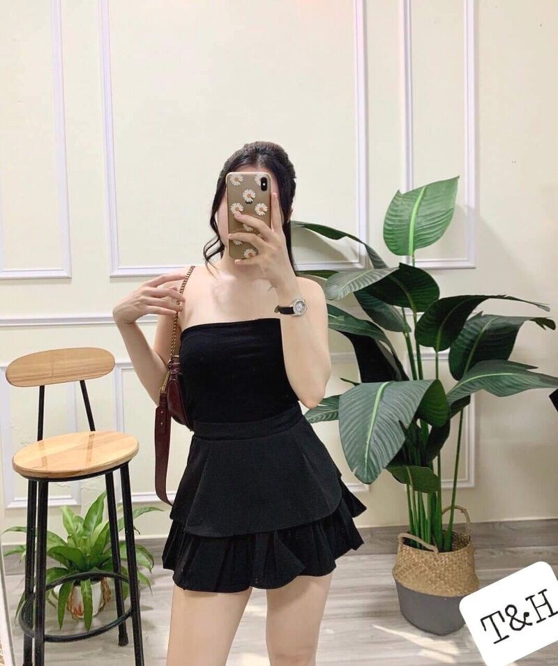 Chân váy bèo 2 tầng hàng đẹp