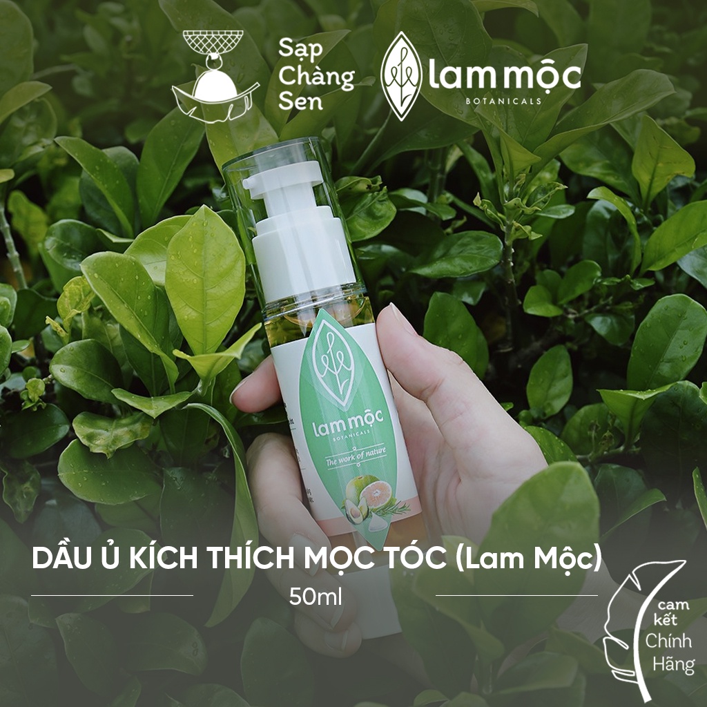 Dầu ủ kích thích mọc tóc Lam Mộc - 50ml