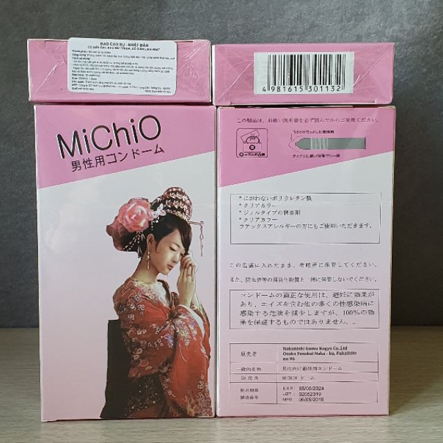 ⚡CHÍNH HÃNG ⚡ Bao Cao Su Michio Japan - Hộp 12 pcs Michio nhiều gai