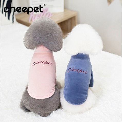 Cheepet Áo nhung ấm áp mềm mại cho chó mèo