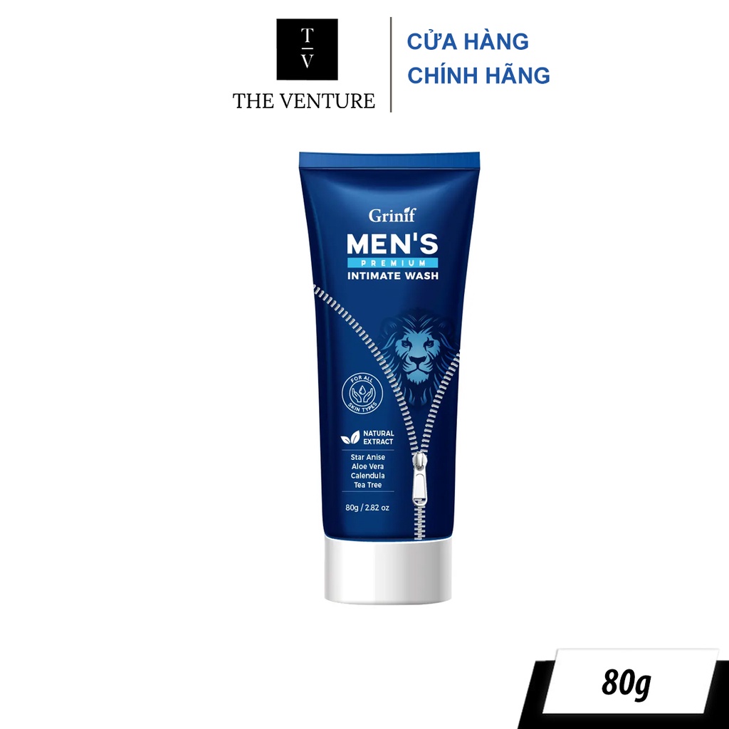 Dung Dịch Vệ Sinh Nam Grinif Men’s Premium Intimate Wash Chính Hãng - 80ml