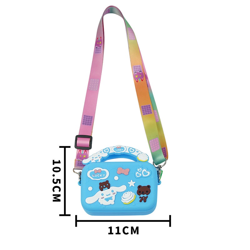 Túi Đeo Chéo Vai Kiểu Hoạt Hình Đính Ngọc Trai Dễ Thương Dành Cho Nữ