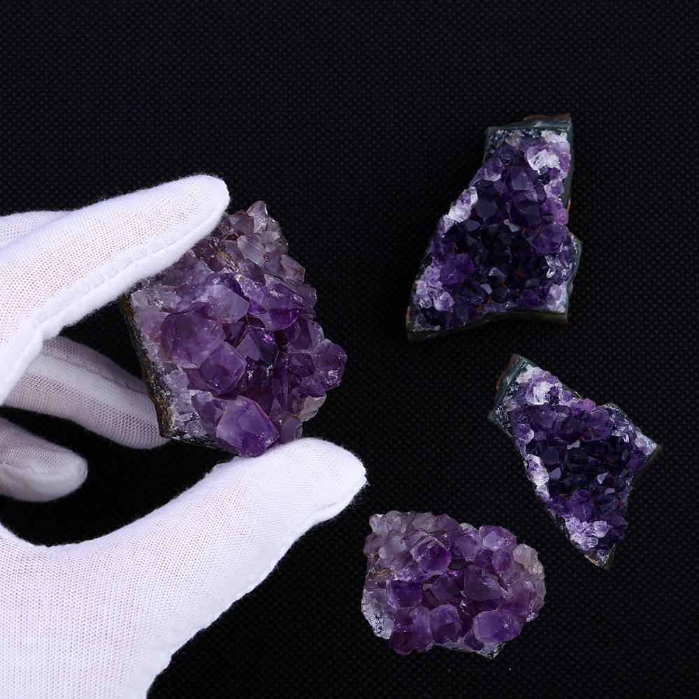 ROW Natural Dream Amethyst Cluster Home Decoration Mineral Specimen|Geography Teaching Gift Rough Ore Raw|Healing|1PC