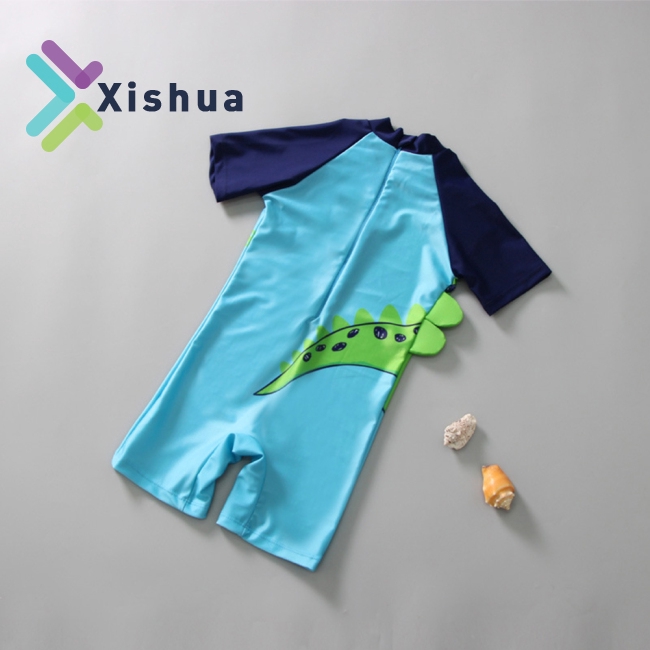 Bộ đồ bơi liền thân khủng long + Mũ bơi cho bé trai | BigBuy360 - bigbuy360.vn