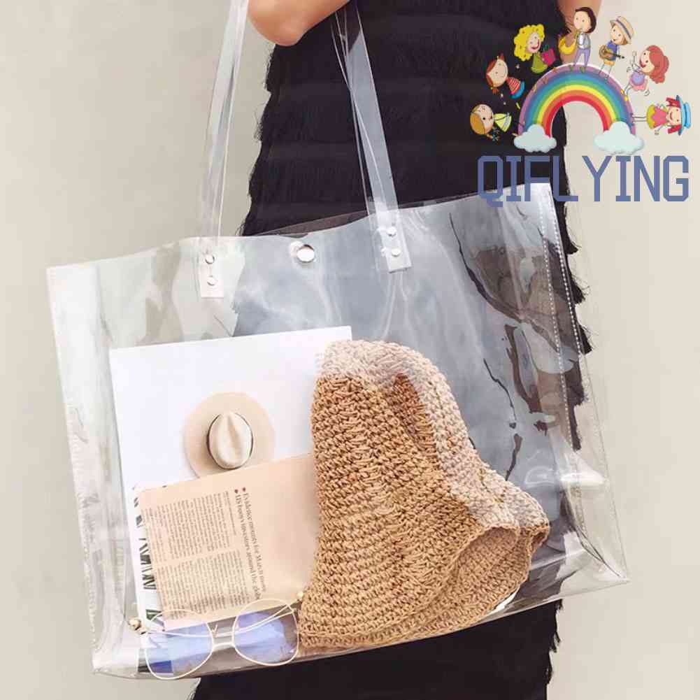 Túi Xách Nhựa PVC Trong Suốt Thời Trang Dành Cho Nữ
