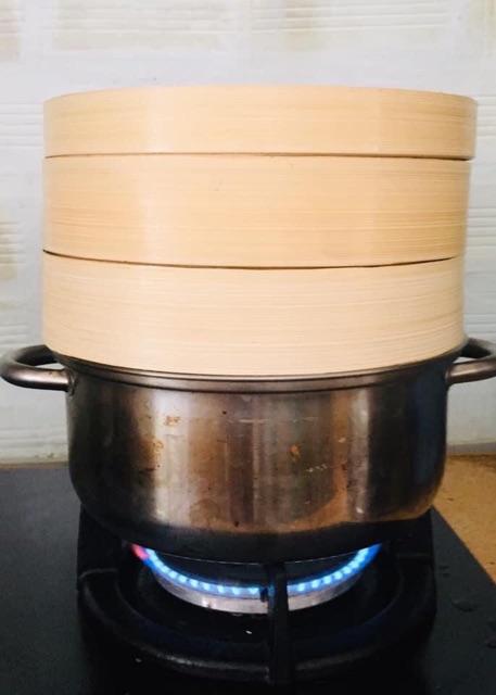 Xửng Tre; Xửng hấp tre, Hấp Bánh Bao, Há Cảo, Dimsum; Decor Món Ăn