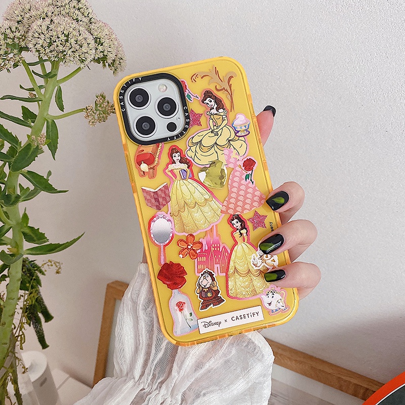 Ốp Điện Thoại TPU Chống Sốc Hình Công Chúa Hoạt Hình Cho iPhone 14 13 12 11 Pro Max Mini XS XR X 8 7 6 6S + SE 2020