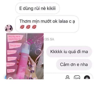 Bọt rửa bím PINK 2!Lady( Hồng)
