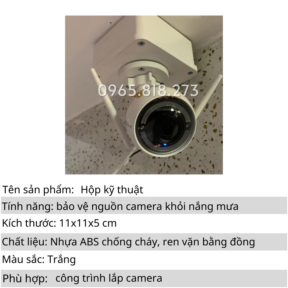 Hộp kỹ thuật camera, hộp nối điện chống cháy, nhựa ABS loại tốt